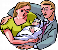Family With Baby Clipart - Clip Art Library