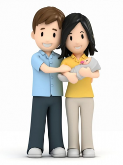 New family with baby clipart - Clip Art Library