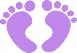 Purple Baby Feet Clip Art at Clker.com - vector clip art online ...