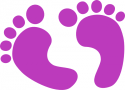 Purple Baby Girl | Purple Baby Feet clip art | Its A Girl | Free ...