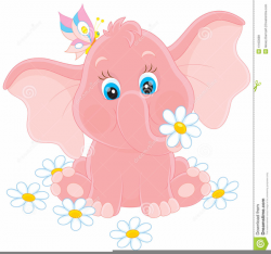 Pink Baby Elephant Clipart | Free Images at Clker.com ...