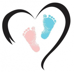 Feet clipart baby heart, Feet baby heart Transparent FREE ...