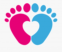 Transparent Footprints Png - Baby Feet With Heart #3116330 ...