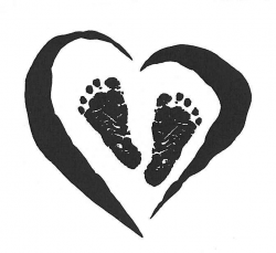 Heart Baby Feet Clipart - Clip Art Library