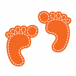 Printable Heaven dies - Baby Feet (2pcs)