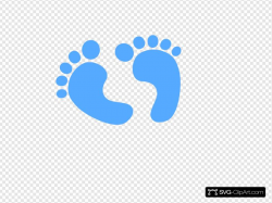 Baby Feet - Blue Clip art, Icon and SVG - SVG Clipart