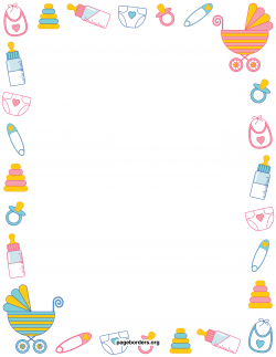 Baby Girl Border Clipart | Free download best Baby Girl Border ...