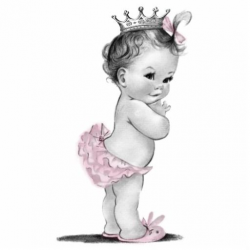 Pink baby girl princess crown clipart - Clip Art Library