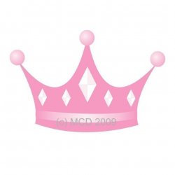Pink baby girl princess crown clipart - Clip Art Library