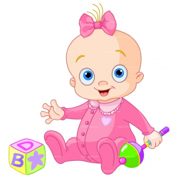 Cute Baby Girl Clipart - Free Clipart