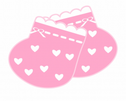 Baby Girl Clipart Scrapbook - Pink Baby Booties Clipart Png ...