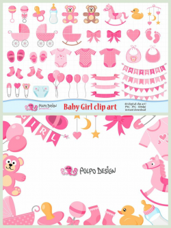 Baby Girl clipart. Its a girl clipart, Scrapbook Baby Girl clip art ...