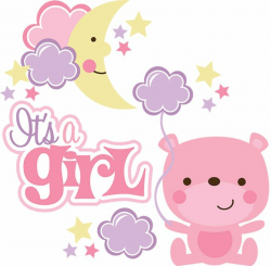 It\'s A Girl SVG scrapbook collection baby girl svg files for ...