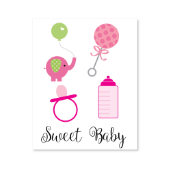 Baby Shower Girl Clipart - Print It Baby