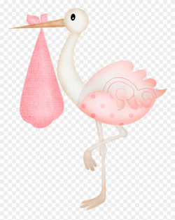 Clipart Stock Clipart Stork Carrying Baby - Stork Baby Shower Girl ...
