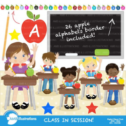 School clipart, Class clipart, student, multi cultural, African ...