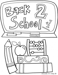 Back to school Coloring Pages - Classroom Doodles | Classroom ...