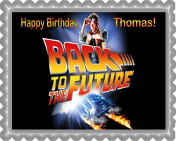 Back to the Future - Edible Cake Topper, Cupcake Toppers ...