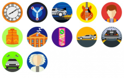 Back to the Future icons | free icon packs | UI Download