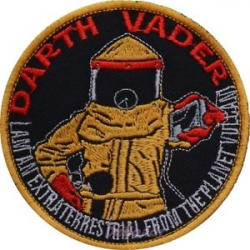 Details about Back to the Future Embroidered Patch Darth Vader from Planet  Vulcano Marty McFly