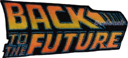 Back to the Future Embroidered Patch Logo Time Machine Delorean Flux  Capacitor
