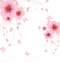 Flower Computer file - Pink fantasy flowers background png ...