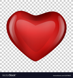 Heart on transparent background Valentine day