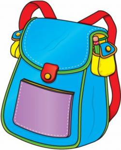 Backpack | School clipart, School worksheets, Preschool schedule