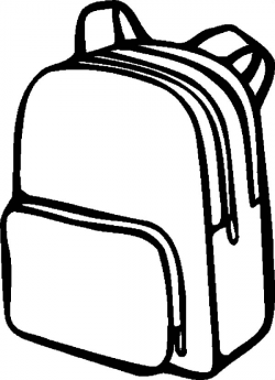 Backpack Clipart Black And White | Free download best ...