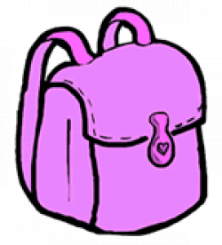 Pink Backpack Clipart - Clip Art Library