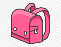 School Backpack Emoji Icon - Sekolah Icon Png Pink Clipart ...