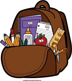 Clipart backpack preschool backpack, Clipart backpack ...