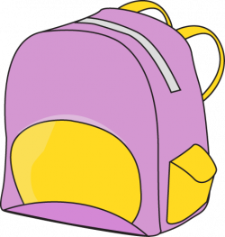 Purple Backpack Clip Art - Purple Backpack Vector Image ...