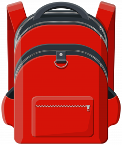 Red Backpack PNG Clipart | Gallery Yopriceville - High ...