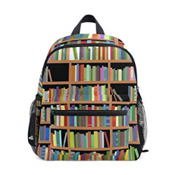 Amazon.com: Mini Backpack Bookshelves With Clipart Small Bag ...
