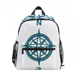 Amazon.com | Mini Backpack East Clipart Compass Map Small ...