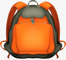 Back To School Orange Background clipart - Backpack, Bag ...