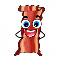 Bacon clipart character, Bacon character Transparent FREE ...