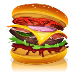 Big Bacon Burger - Download Free Vectors, Clipart Graphics ...