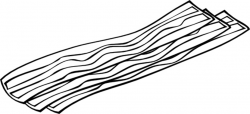Bacon (b And W) clip art Free vector in Open office drawing ...