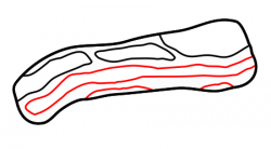 Bacon clipart one piece, Bacon one piece Transparent FREE ...