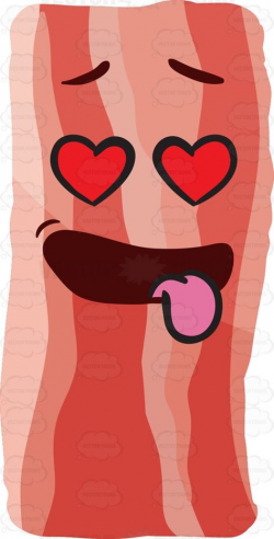 A strip of bacon looking hopelessly in love #cartoon ...