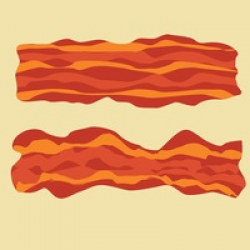 Bacon Strip Pizza Ingredient Topping Free Vector Graphics ...