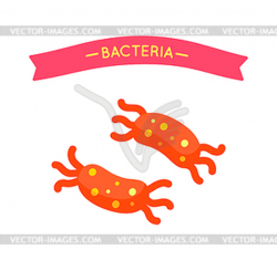 Bacteria Salmonella Poster - vector clip art