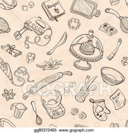 Vector Stock - Baking background. Clipart Illustration ...