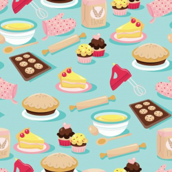 Baking Icons Seamless Pattern Background Clipart Image | + ...