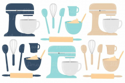 Blue Kitchen Baking Clipart #easy#pop#background#making in ...
