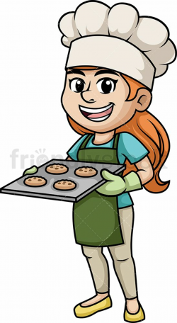 Woman Baking Cookies | Clip art, Cooking clipart, Cartoon