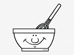 Svg Black And White Library Mixing Bowl Clipart Black ...
