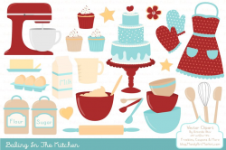 Retro Baking Clipart & Vectors ~ Illustrations ~ Creative Market